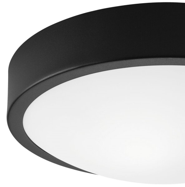 Plafonieră JONAS 2xE27/60W/230V d. 36 cm neagră