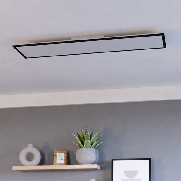 EGLO Maccles lampă de masă negru cu lemn, Negru, Camera de zi / sufragerie, Metal