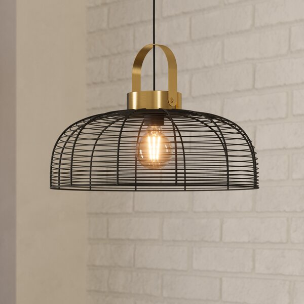 EGLO Roundham lampă suspendată, diametru 45 cm, reglabil, Negru, Camera de zi / sufragerie, Metal