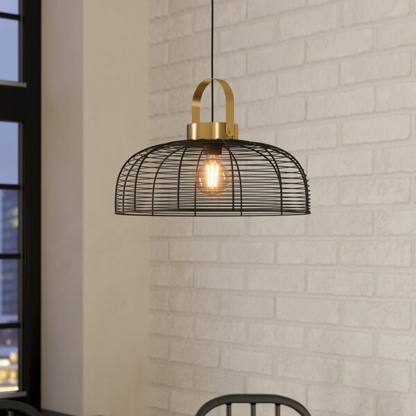 EGLO Roundham lampă suspendată, diametru 45 cm, reglabil, Negru, Camera de zi / sufragerie, Metal