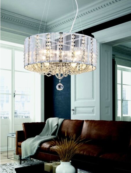 Globo 15091H - Lustră de cristal pe cablu WALLA 4xE14/40W/230V