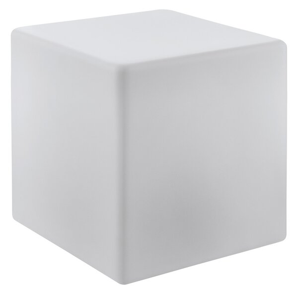 EGLO Lumină de exterior Bottona cube E27 alb, 30 x 30cm, Alb, Plastic