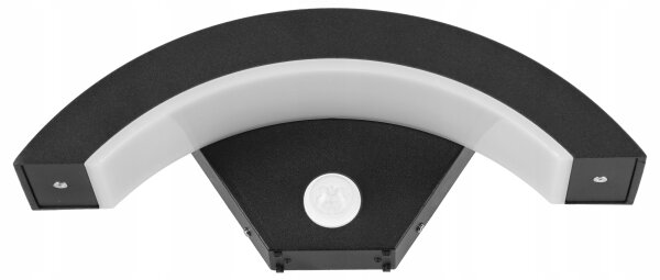 Aplică LED de perete pentru exterior cu senzor LED/10W/230V IP54 negru