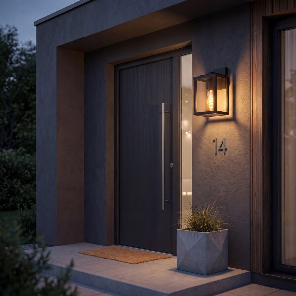Lampă de perete de exterior 1xE27/40W/230V IP54 neagră