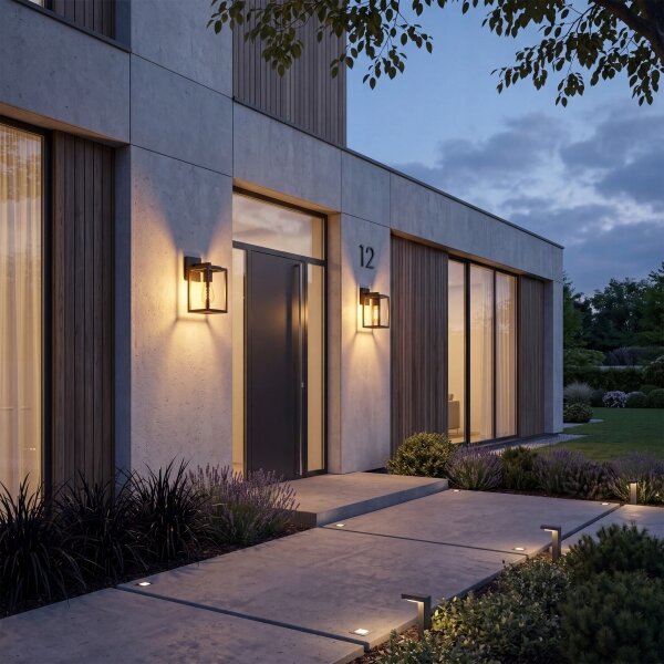 Lampă de perete de exterior 1xE27/40W/230V IP54 neagră