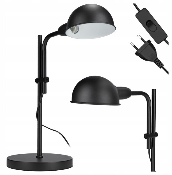 Lampă de masă 1xE27/40W/230V neagră