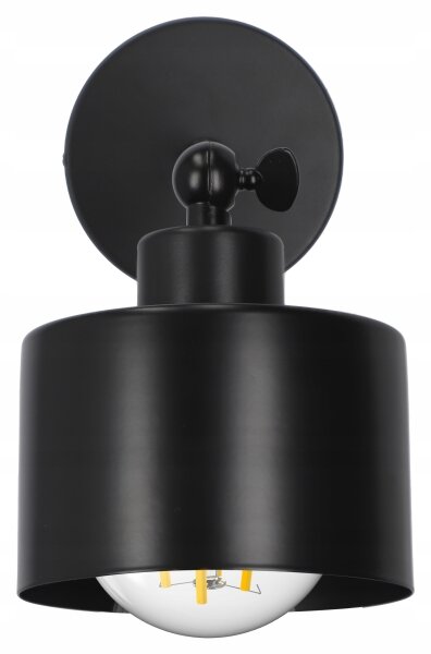 Lampă de perete 1xE27/20W/230V neagră