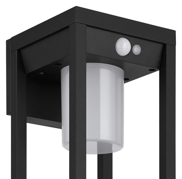 EGLO Martano aplică LED solară de exterior cu senzor, Negru, Metal