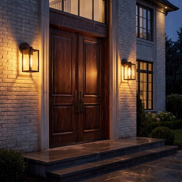 Lampă de perete pentru exterior 1xE27/25W/230V IP54 neagră