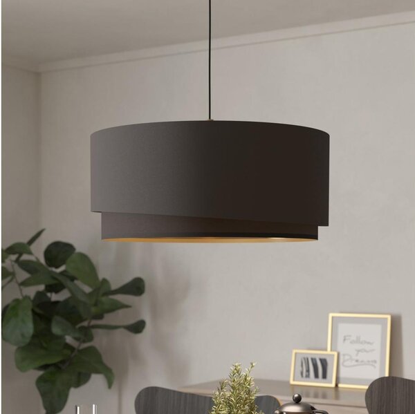 Eglo 39931 - Lustră suspendată pe cablu MANDERLINE 1xE27/40W/230V maro/auriu