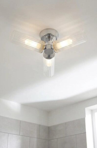 Markslöjd 109237 - Plafonieră aplicată pentru baie RIMINI 3xG9/20W/230V IP44 crom lucios