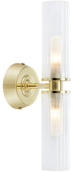 Markslöjd 109236 - Lampă de perete pentru baie RIMINI 2xG9/20W/230V IP44 alamă