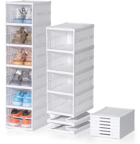 Set 4 cutii organizatoare pentru incaltaminte