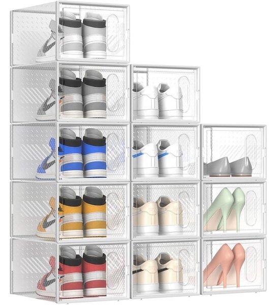 Set 4 cutii organizatoare pentru incaltaminte