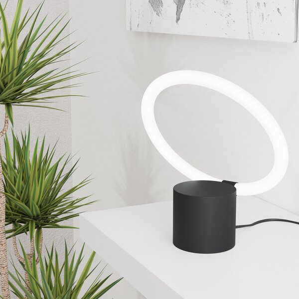 EGLO Caranacoa lampă de masă LED, Negru, Camera de zi / sufragerie, Metal, Modern