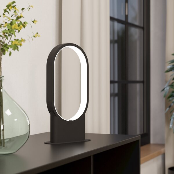 EGLO Codriales lampă de masă LED pe negru, Negru, Camera de zi / sufragerie, Metal, Modern