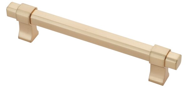 Maner metalic pentru mobilier, model Dava, distanta dintre gauri = 160 | 256 mm, finisaj auriu mat