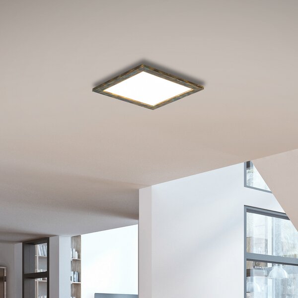 Quitani Panou Aurinor LED, patină aurie, 45 cm, Bronz / Alamă Veche, Camera de zi / sufragerie, Aluminiu, Modern
