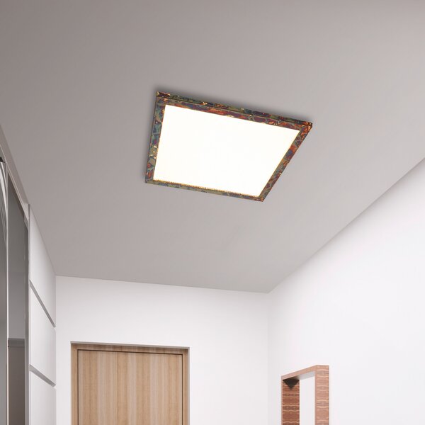 Quitani Panou Aurinor LED, auriu, 68 cm, Bronz / Alamă Veche, Camera de zi / sufragerie, Plastic, Modern