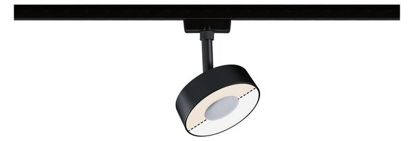 Paulmann URail Circle spot white switch negru, Negru, Camera de zi / sufragerie, Metal, Modern