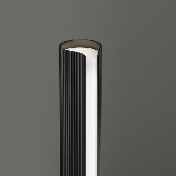 IDEAL LUX Lampa de masă cu LED Dorica, negru, înălțime 25 cm, reglabil, Negru, Camera de zi / sufragerie, Aluminiu, Modern