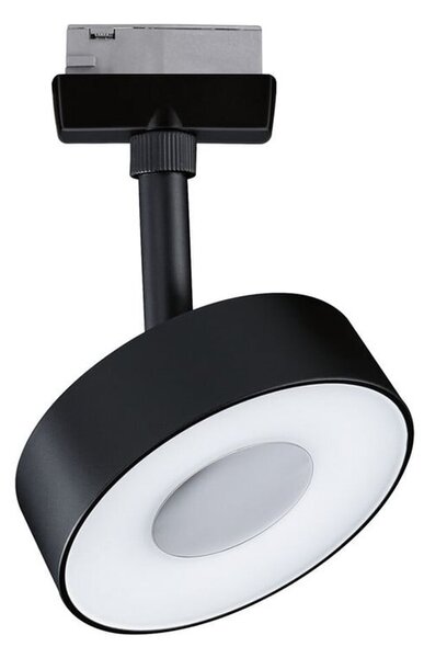 Paulmann URail Circle spot white switch negru, Negru, Camera de zi / sufragerie, Metal, Modern