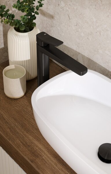 KFA Armatura Malaga Black baterie lavoar stativ negru 4522-712-81
