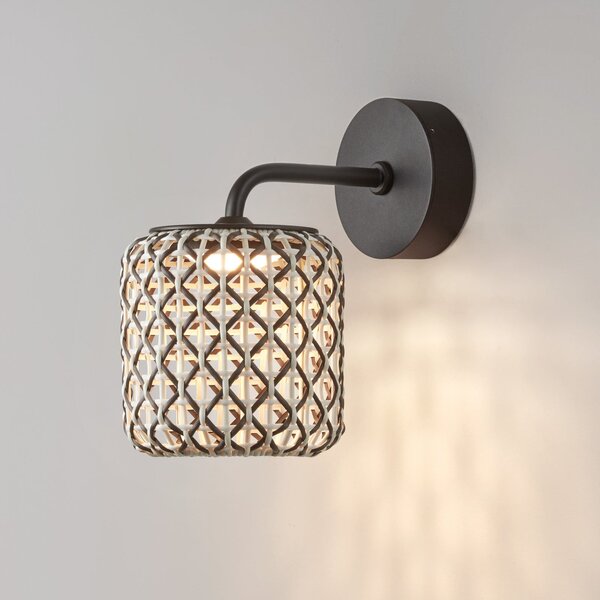 Bover Nans A LED pentru exterior, maro, Ø 16,7 cm, reglabil, Maro / Rugină, Metal, Design