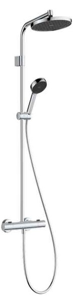 Coloană de duș Hansgrohe, Activera S, cu baterie termostatică Ecostat Fine, crom