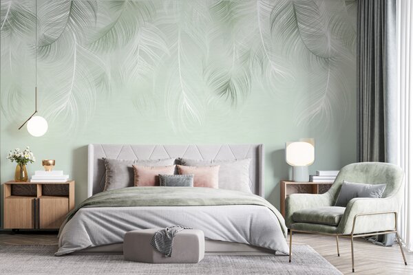 Tapet Decorative Feathers