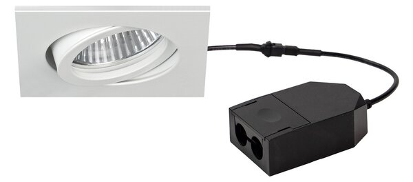 BRUMBERG Loop-S Spot LED încastrabil 927 dimabil alb, reglabil, Alb, Camera de zi / sufragerie, Plastic, Modern, Luminile încastrate unghiulare