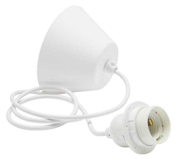 PR Home lampă suspendată Maki, alb, hârtie, Ø 43 cm, E27, reglabil, Alb, Camera de zi / sufragerie, Hârtie / Carton