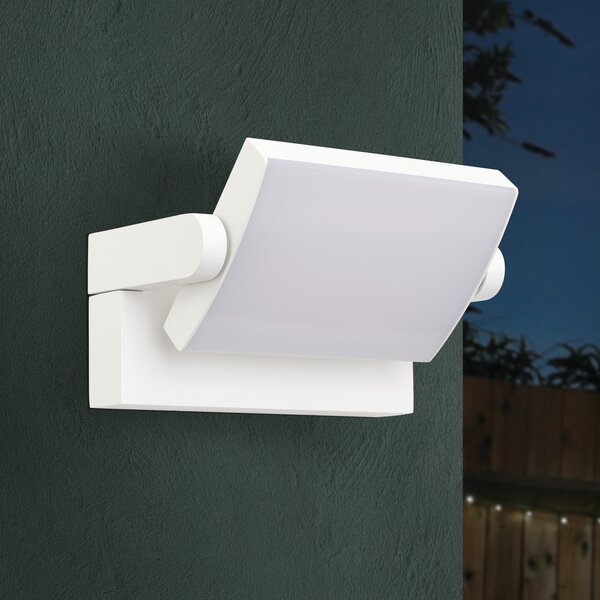ORION Ginger aplică LED de exterior, IP54, CCT, alb, Alb, Metal, Modern