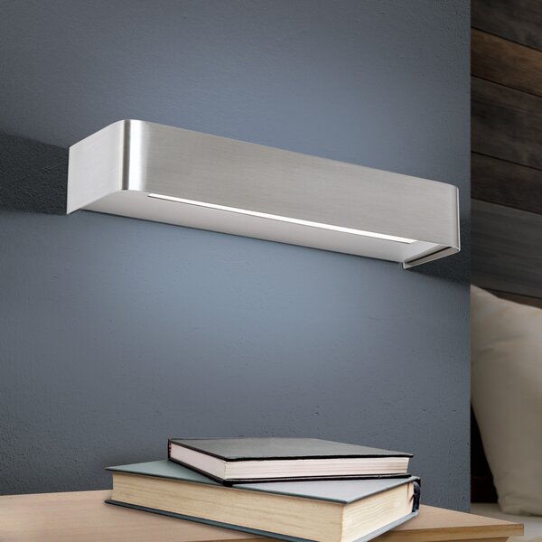 ORION Bernhard aplică perete LED, up-/downlight, satin, reglabil, Metalic, Camera de zi / sufragerie, Metal, Modern, Priză de perete sus / jos