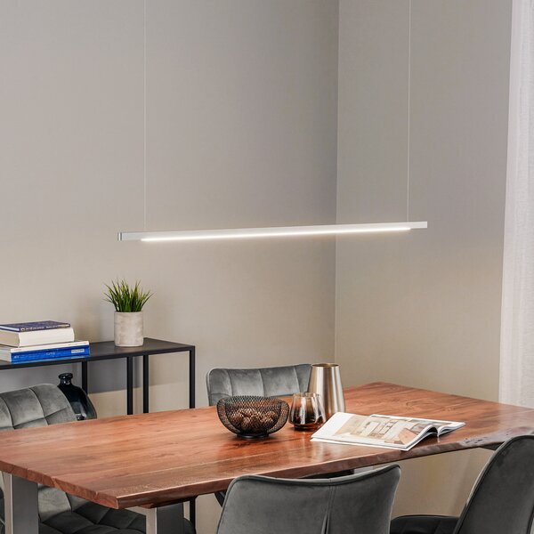 Quitani Talon lampă suspendată LED aluminiu/anodizat natural 24W, reglabil, Gri, Bucătărie, Aluminiu, Modern