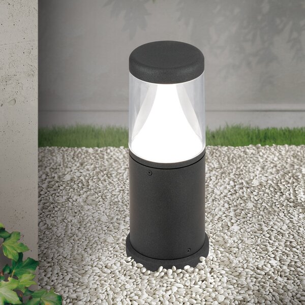 ORION Midnight lampă LED cu soclu, difuzor anti-UV, IP65, Negru, Metal, Modern
