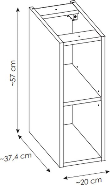 Comad Nova Oak dulap 20x39x57 cm stejar NOVA OAK 81-20-39