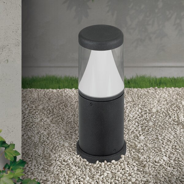 ORION Midnight lampă LED cu soclu, difuzor anti-UV, IP65, Negru, Metal, Modern