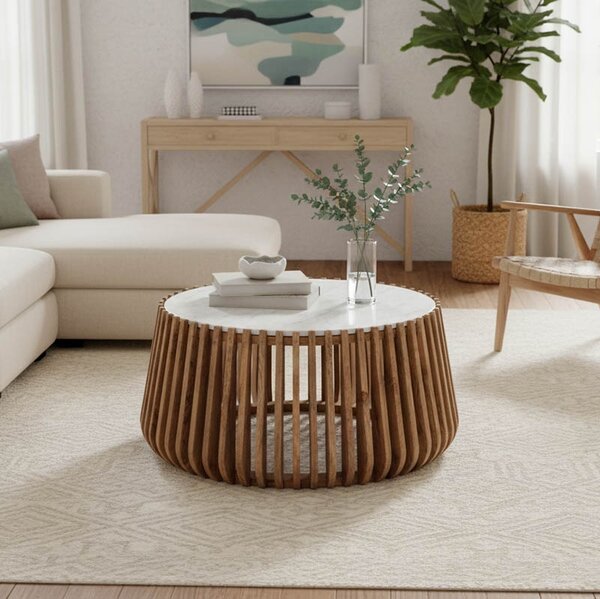 Masuta de cafea Mable Natural 80x80x45 cm