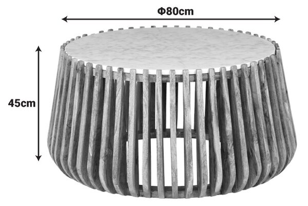 Masuta de cafea Mable Natural 80x80x45 cm