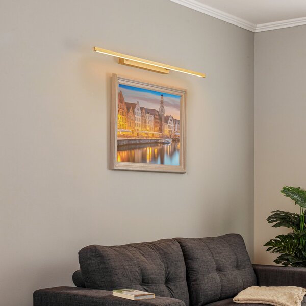 Quitani Lampa LED pentru tablouri Talon, alamă anodizată, reglabil, Auriu / Alamă, Hol, Aluminiu, Modern
