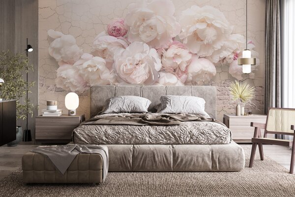 Tapet Bujori Peony Wall