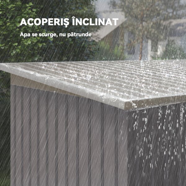 Outsunny Casuta pentru unelte de gradina, 277x130x173cm, verde | Aosom Romania