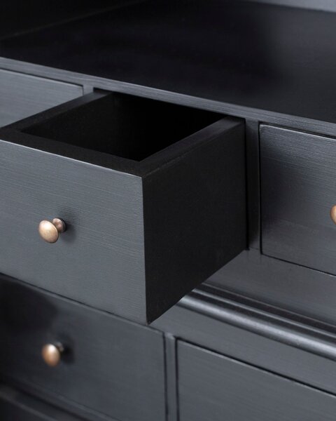 Bufet Brighton 204x56x217cm black