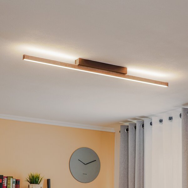 Quitani Zino plafonieră LED gri ardezie 38W, reglabil, Negru, Hol, Aluminiu, Modern