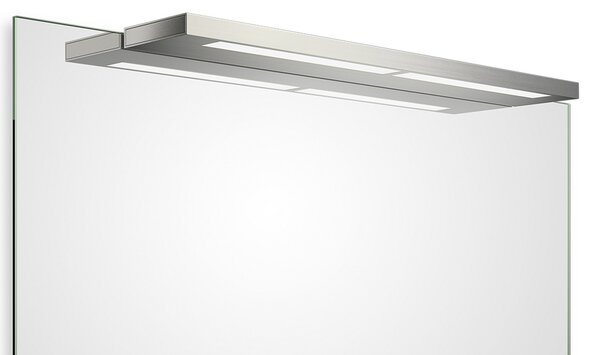 Decor Walther Slim 1-60 N LED oglindă lampă cu LED-uri nichel, Gri, Baie, Metal, Modern, Perete unghiular