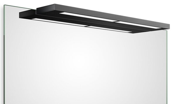 Decor Walther Slim 1-60 N LED oglindă cu LED-uri negru, Negru, Baie, Metal, Modern, Perete unghiular