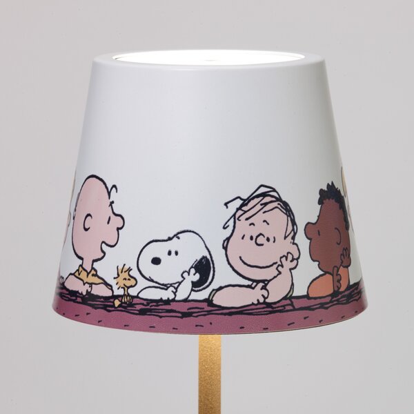Zafferano Poldina Together Lampă de masă cu baterie IP65, reglabil, Maro / Rugină, Camera de zi / sufragerie, Metal, Design