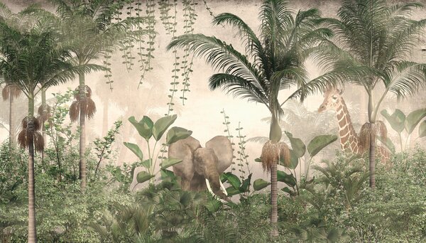 Tapet Tropical Fauna Flora