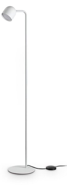 IDEAL LUX Lampadar Dodo, albă, înălțime 118 cm, metal, dimabil, reglabil, Alb, Camera de zi / sufragerie, Metal, Modern